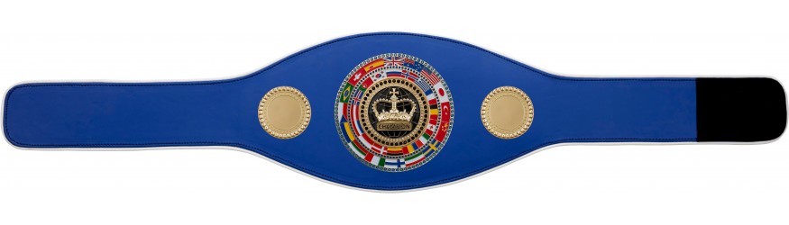 CHAMPIONSHIP BELT PROFLAG/FLAG/G/BLKCRWN - AVAILABLE IN 7 COLOURS